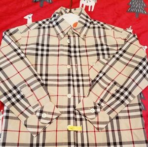 Burberry toddler button down shirt